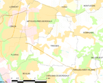 Map commune FR insee code 33535